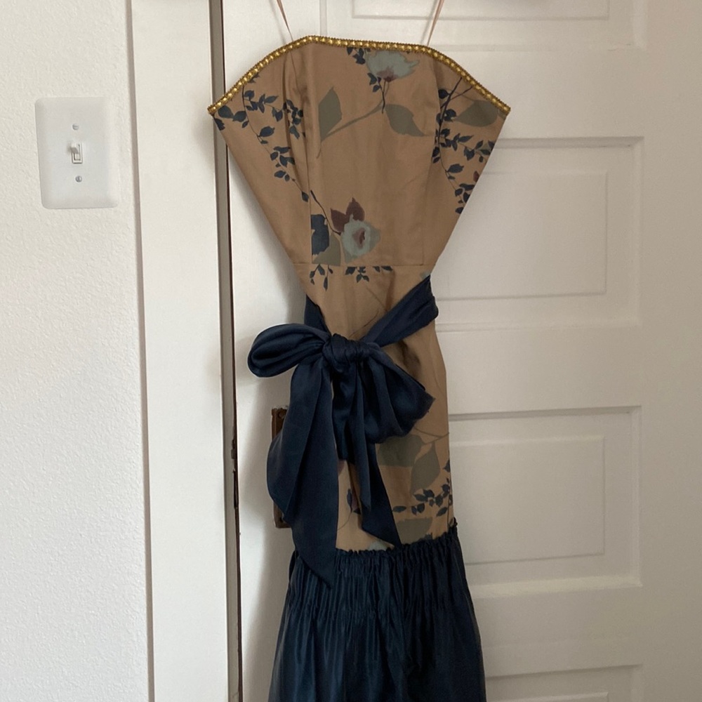 Strapless midi dress by Tabitha